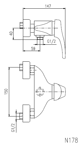 Схема смесителя SLEZAK RAV Nil N178.5