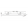 Столешница для раковины Jacob Delafon Parallel EB69-1600-N18 белый блестящий