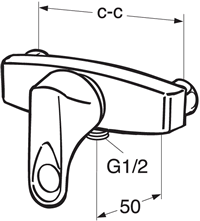 Схема смесителя для душа  Gustavsberg Nordic Plus GB41115604