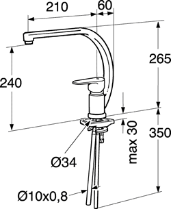 Схема смесителя для кухни Gustavsberg ND 40 GB41209355