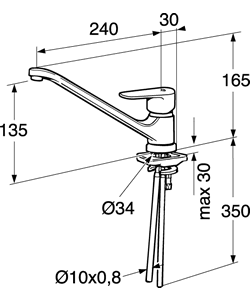Схема смесителя для кухни Gustavsberg ND 40 GB41209555