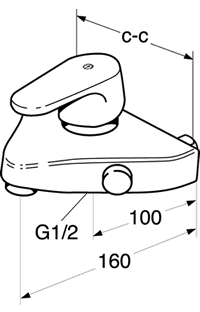 Схема смесителя для ванны Gustavsberg ND 40 GB41213123
