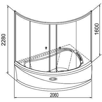 Схема шторки для ванны Радомир Альбена