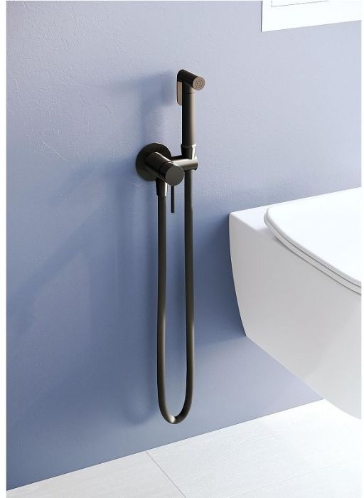 Гигиенический душ со смесителем RGW Shower Panels SP-211B 581408211-04 Черный матовый