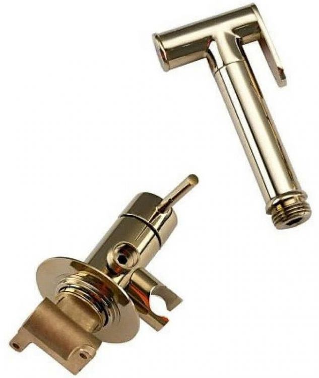 Гигиенический душ со смесителем Frap F7505-3 Золотой Гигиенический душ со смесителем Frap F7505-3 Золотой