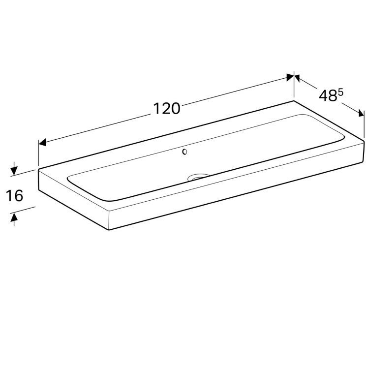 Раковина Geberit iCon, 124025000