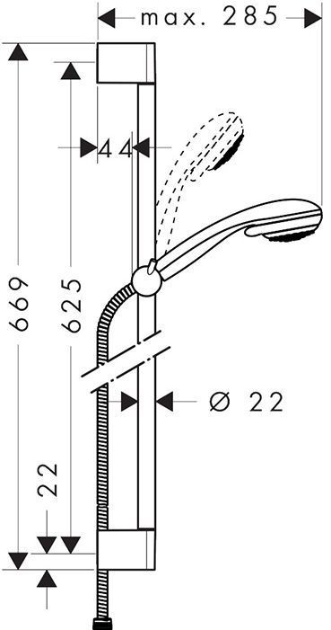 Hansgrohe Crometta 85 Multi Душевой набор, цвет: хром