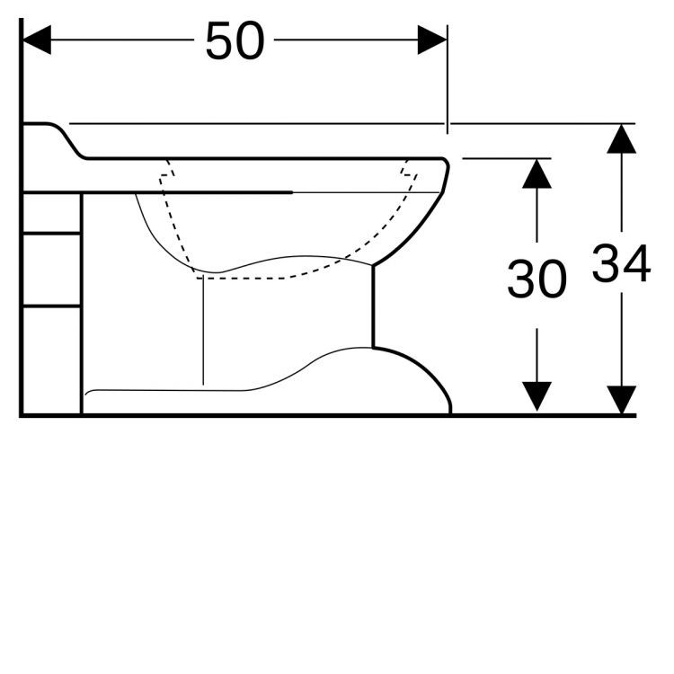 Унитаз Geberit Bambini напольный для детей 6л, горизонтальный выпуск, дизайн в виде львиной лапы [212000000]