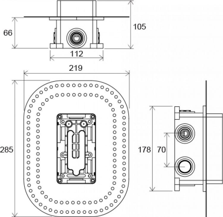 Скрытая часть Ravak R-box multi RB 071.50 X070074