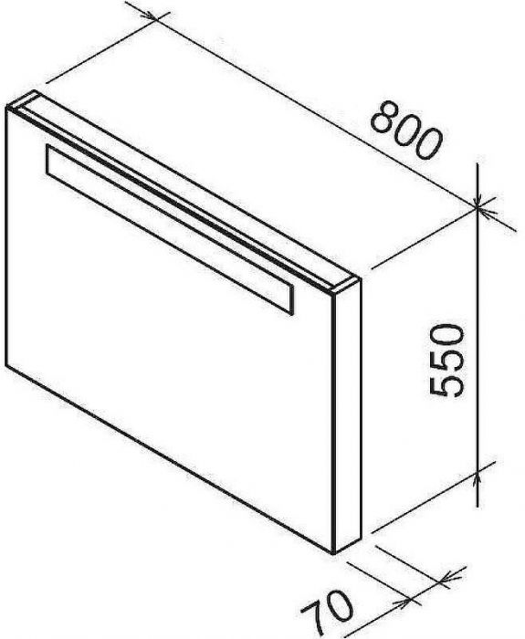 Зеркало Ravak Classic 80 X000000955 с подсветкой Капучино