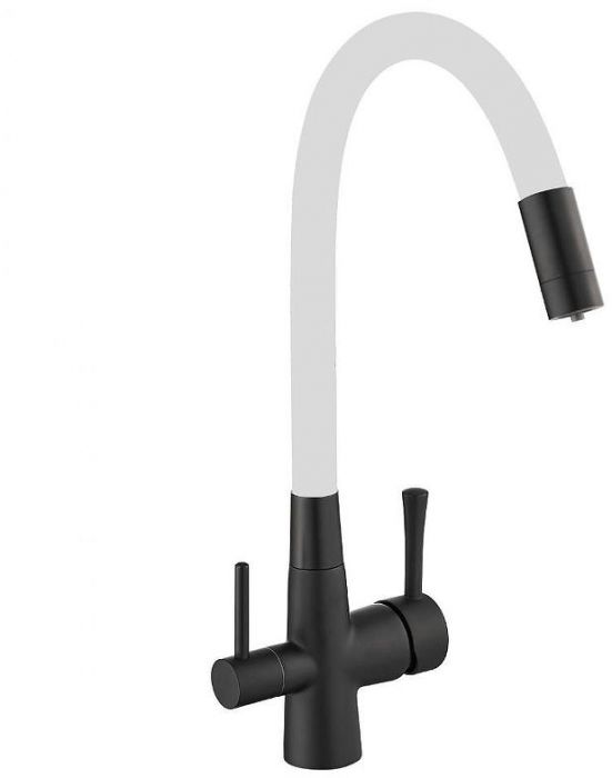 Смеситель для кухни Savol S-L1806H-02 цвет Черный Белый