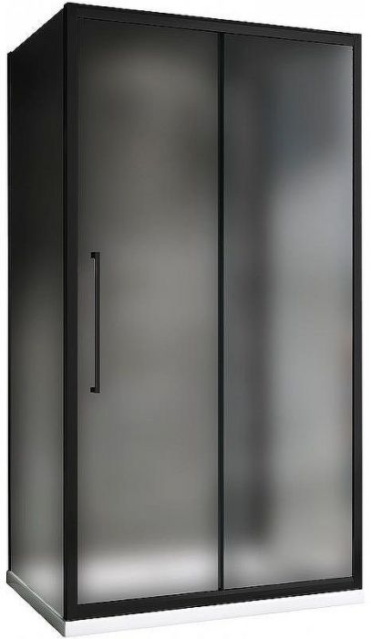 Душевой уголок Abber Schwarzer Diamant 110x80 AG30110BMH-S80BM-S80BM профиль Черный стекло матовое