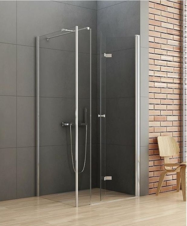 Душевой уголок New Trendy New Soleo Chrome 110x120 R K-0630 профиль Хром стекло прозрачное