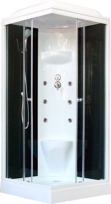 Душевая кабина Royal Bath RB 90HP7-BT-CH (черное/прозрачное)