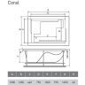 Акриловая ванна Vayer Coral 180x120 Гл000006812 без гидромассажа