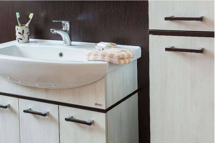 Тумба под раковину Sanflor Толедо 105 Н0000001282 Северное дерево светлое