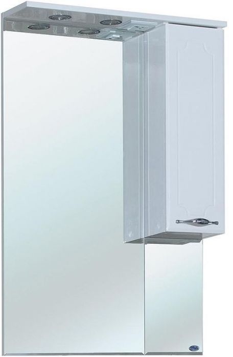Зеркало со шкафом Bellezza Стелла 65 R 4616010001010 с подсветкой Белое