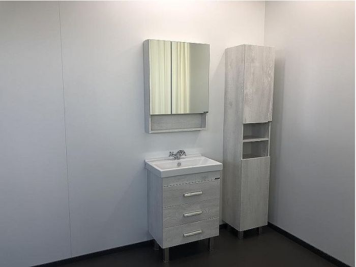 Тумба с раковиной Comforty Никосия 60Н 00004142203 Дуб белый