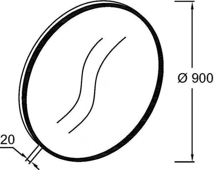 Зеркало Jacob Delafon Odeon Rive Gauche 90 EB1268-GLD Золото