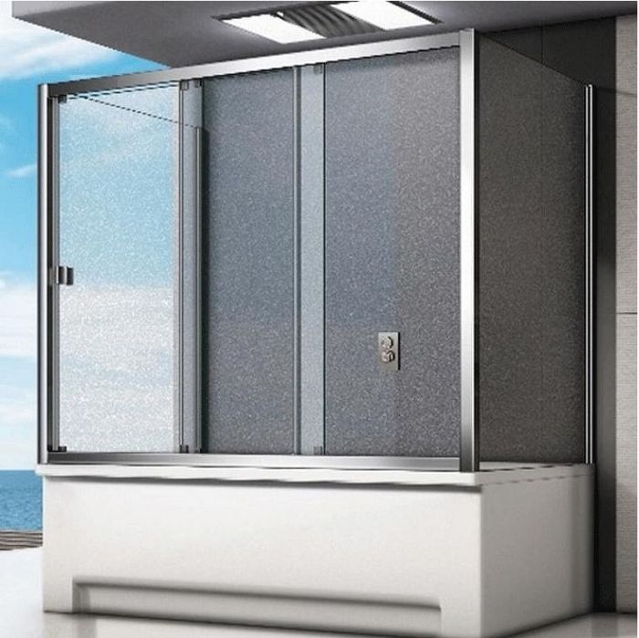 Шторка на ванну Good Door Screen WTW-180-G-CH 180 профиль Хром стекло матовое