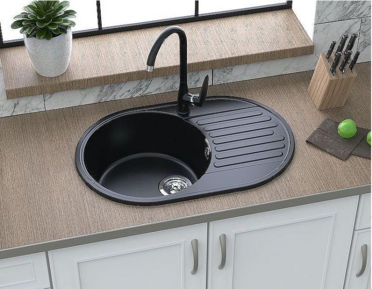 Кухонная мойка GranFest Quarz GF-Z18 Бежевая Кухонная мойка GranFest Quarz GF-Z18 Бежевая