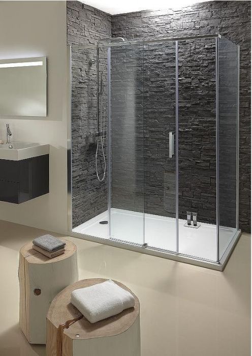 Душевая дверь Jacob Delafon Contra 120 E22C120-GA профиль Хром стекло прозрачное