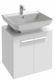 Тумба под раковину Jacob Delafon Struktura 60 см EB1384-N18 белый блестящий