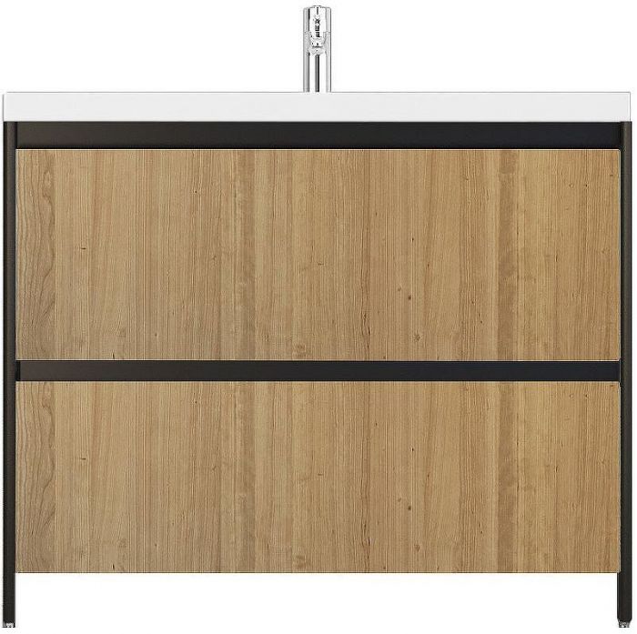 Тумба под раковину Velvex Klaufs 100 tnKLA.100.2Y.NEW-617.217 Шатанэ Черная