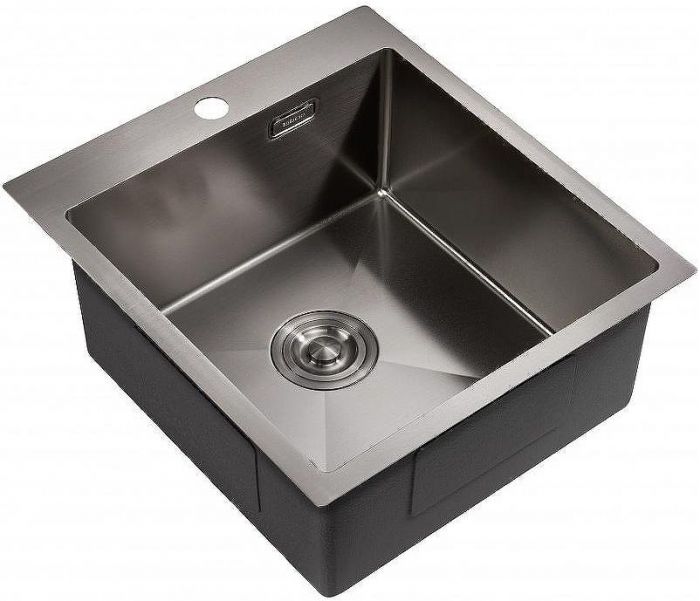 Кухонная мойка Milacio Denia 46 MC.77479 Вороненая сталь