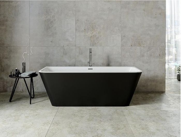 Акриловая ванна Aquanet Family Perfect 13775-MW-MB 170x75 293081 Черная матовая без гидромассажа
