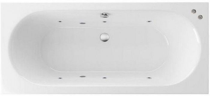Акриловая ванна Excellent Oceana 180x80 WAEX.OCE18.SOFT.CR с гидромассажем