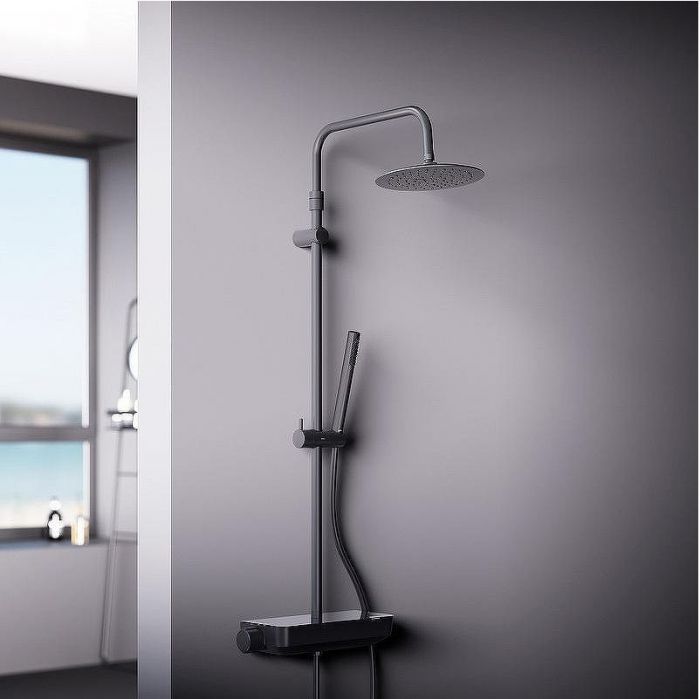 Душевая система Damixa Scandinavian Pure 936780300 Черная матовая