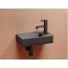 Умывальник CERAMICANOVA Element подвесной прямоугольный (чаша слева, отверстие под смеситель справа) цвет темный антрацит матовый CN6051LMDH