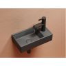 Умывальник CERAMICANOVA Element подвесной прямоугольный (чаша слева, отверстие под смеситель справа) цвет темный антрацит матовый CN6051LMDH