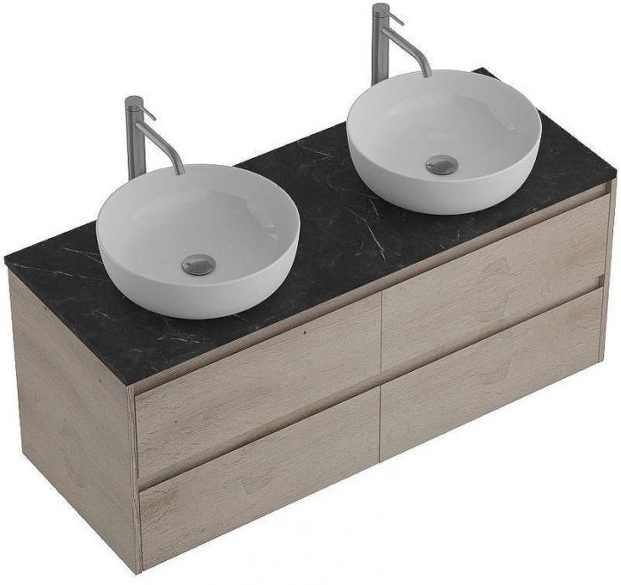Тумба под раковину BelBagno Kraft 120 KRAFT-1200-4C-SO-2-RGB подвесная Rovere Galifax Bianco