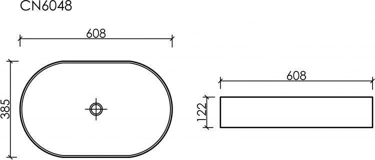 Умывальник CERAMICANOVA Element чаша накладная овальная (цвет Темно-Коричневый Матовый) CN6048MDB Умывальник CERAMICANOVA Element чаша накладная овальная (цвет Темно-Коричневый Матовый) CN6048MDB