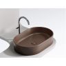 Умывальник CERAMICANOVA Element чаша накладная овальная (цвет Темно-Коричневый Матовый) CN6048MDB