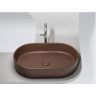 Умывальник CERAMICANOVA Element чаша накладная овальная (цвет Темно-Коричневый Матовый) CN6048MDB
