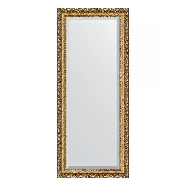 Зеркало EVOFORM  EXCLUSIVE BY 1290 65x155 виньетка бронзовая 85 мм с фацетом в багетной раме