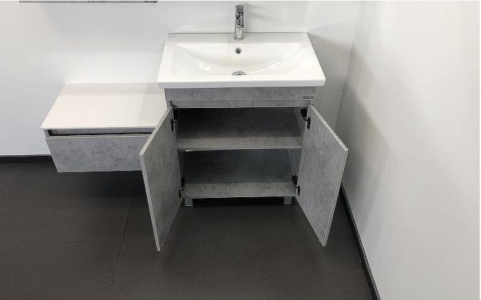 Тумба с раковиной Comforty Осло 70НД 00-00006117 Бетон светлый