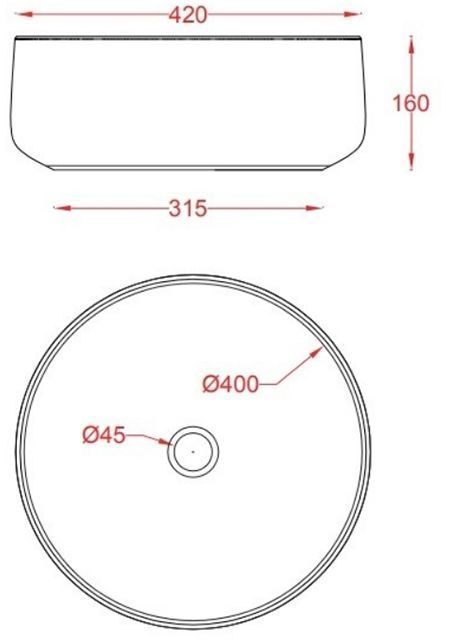Раковина ARTCERAM COGNAC COL001 05 00