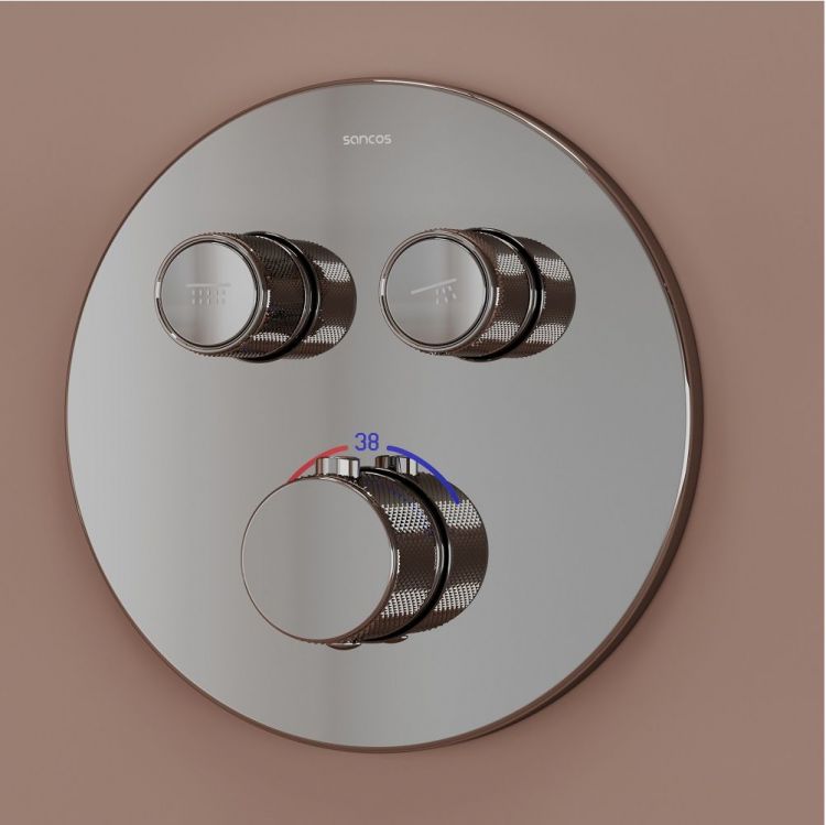 Душевой комплект SANCOS Link встраиваемый, c термостатическим смесителем, цвет хром, SC3005CH Душевой комплект SANCOS Link встраиваемый, c термостатическим смесителем, цвет хром, SC3005CH