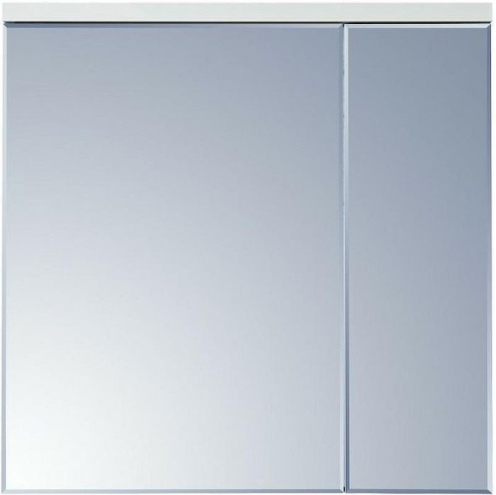 Зеркальный шкаф Aquaton Брук 80 1A200602BC010 с подсветкой Белый