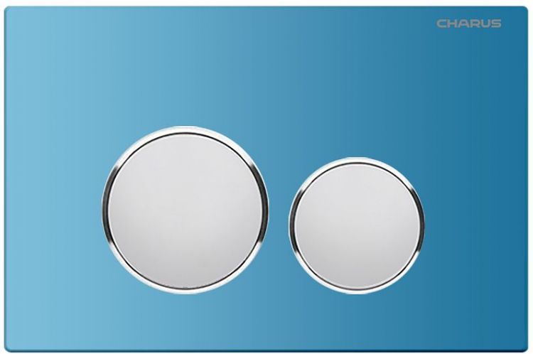 Клавиша смыва Charus Bagliore FP.330.AQUABLUE.10 цвет Лазурно-Синий