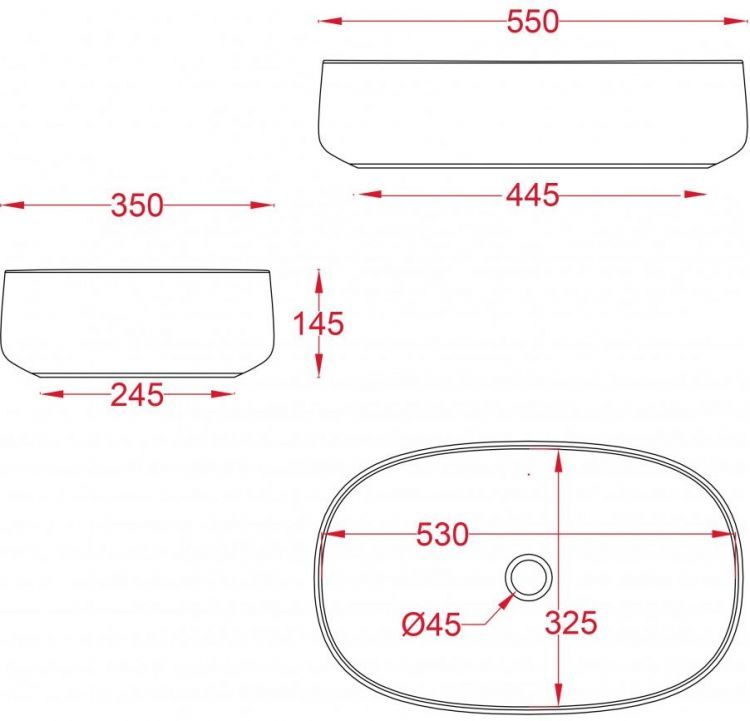 Раковина ARTCERAM COGNAC COL008 41 00