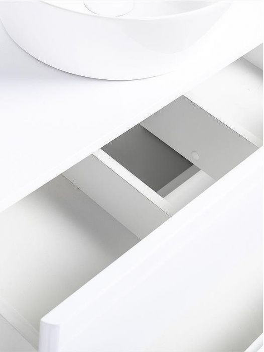 Тумба с раковиной Orange Otto 75 Ot-75TuMDF+B08-360W подвесная Белый глянец