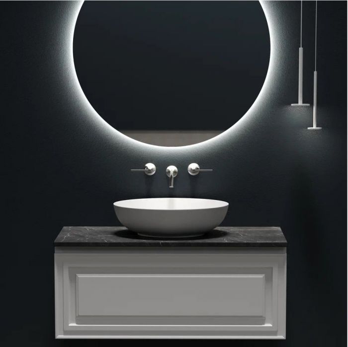 Столешница для ванной комнаты SANCOS 1000х460 без отверстия под смеситель, цвет black sky, артикул TT100A1, TT100A1