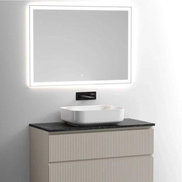 Столешница для ванной комнаты SANCOS 1000х460 без отверстия под смеситель, цвет black sky, артикул TT100A1, TT100A1