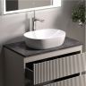 Тумба подвесная SANCOS Snob R, Beige Soft 790х445х500, под столешницу с отверстием под смеситель, цвет Black Sky, SNR80CE
