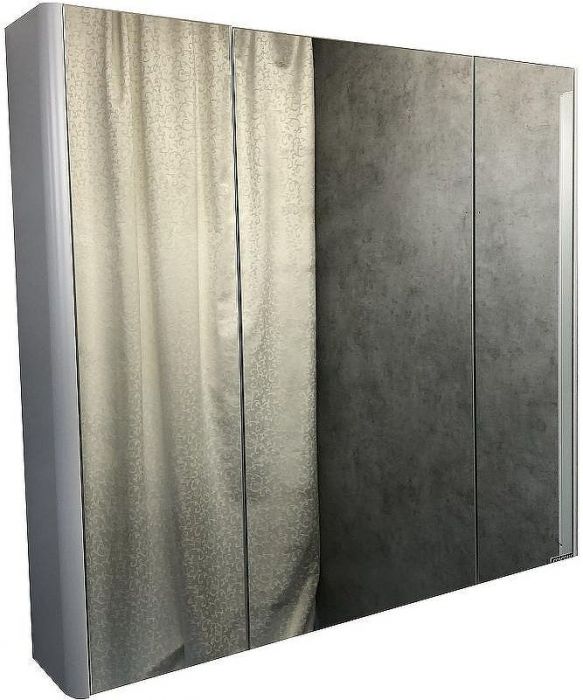 Зеркальный шкаф Comforty Сорренто 90 00-00001968 Светло серый